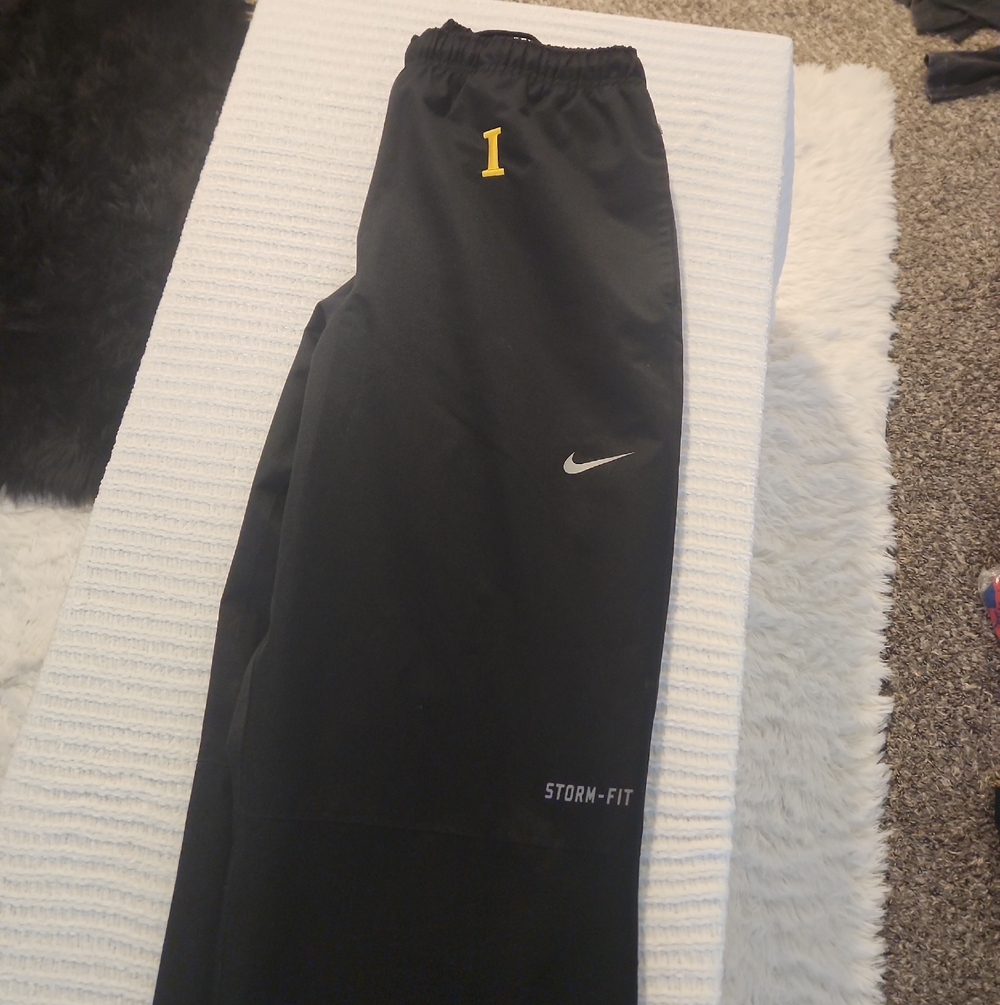 Nike Kids Black Joggers with Yellow Accent & Reflective Swoosh
